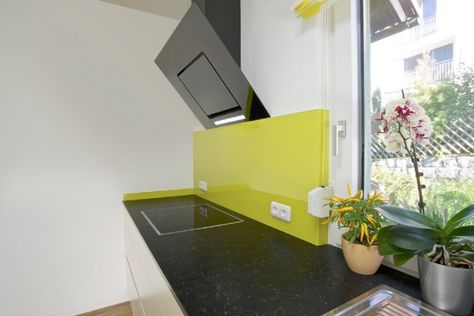 Küchenrückwand aus Glas