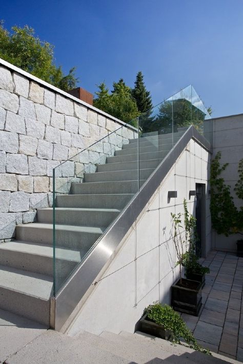 Treppengeländer aus Glas