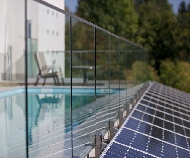 Geländer aus Glas