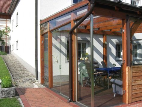 Wintergarten aus Glas